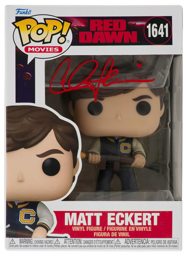 SHEFUN512 Charlie Sheen Signed Red Dawn Matt Eckert Funko Pop Doll - No.1641