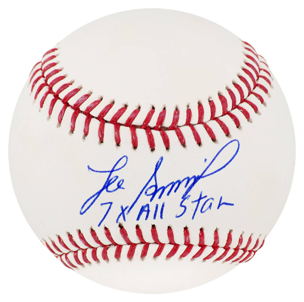 SMIBSB111 Lee Smith Signed Rawlings Official MLB Baseball with 7x All Star