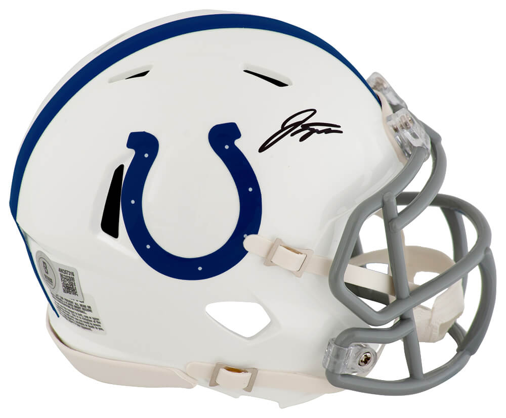 TAYMIN351 Jonathan Taylor Signed Indianapolis Colts Riddell Speed Mini Helmet