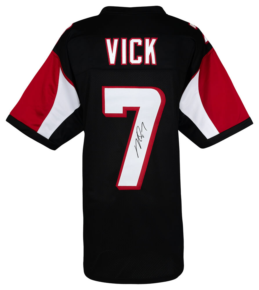 VICJRY306 Michael Vick Signed Black Throwback Custom Football Jersey