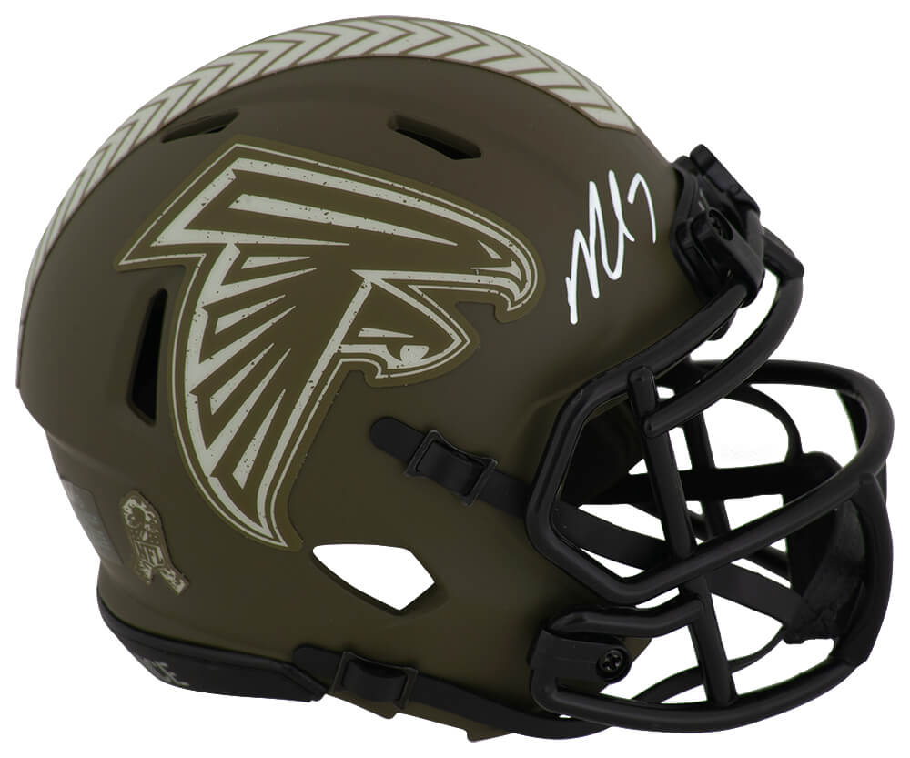 VICMIN316 Michael Vick Signed Atlanta Falcons Salute Riddell Speed Mini Helmet