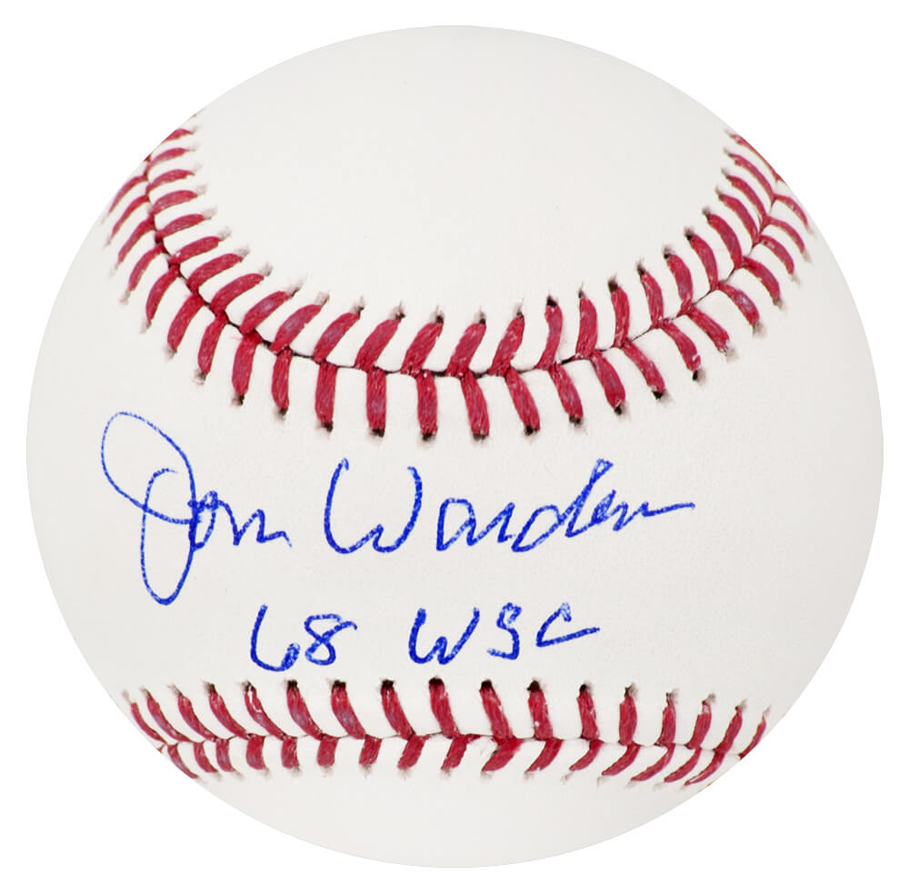 WARBSB100 Jon Warden Signed Rawlings Official MLB Baseball with 68 WSC