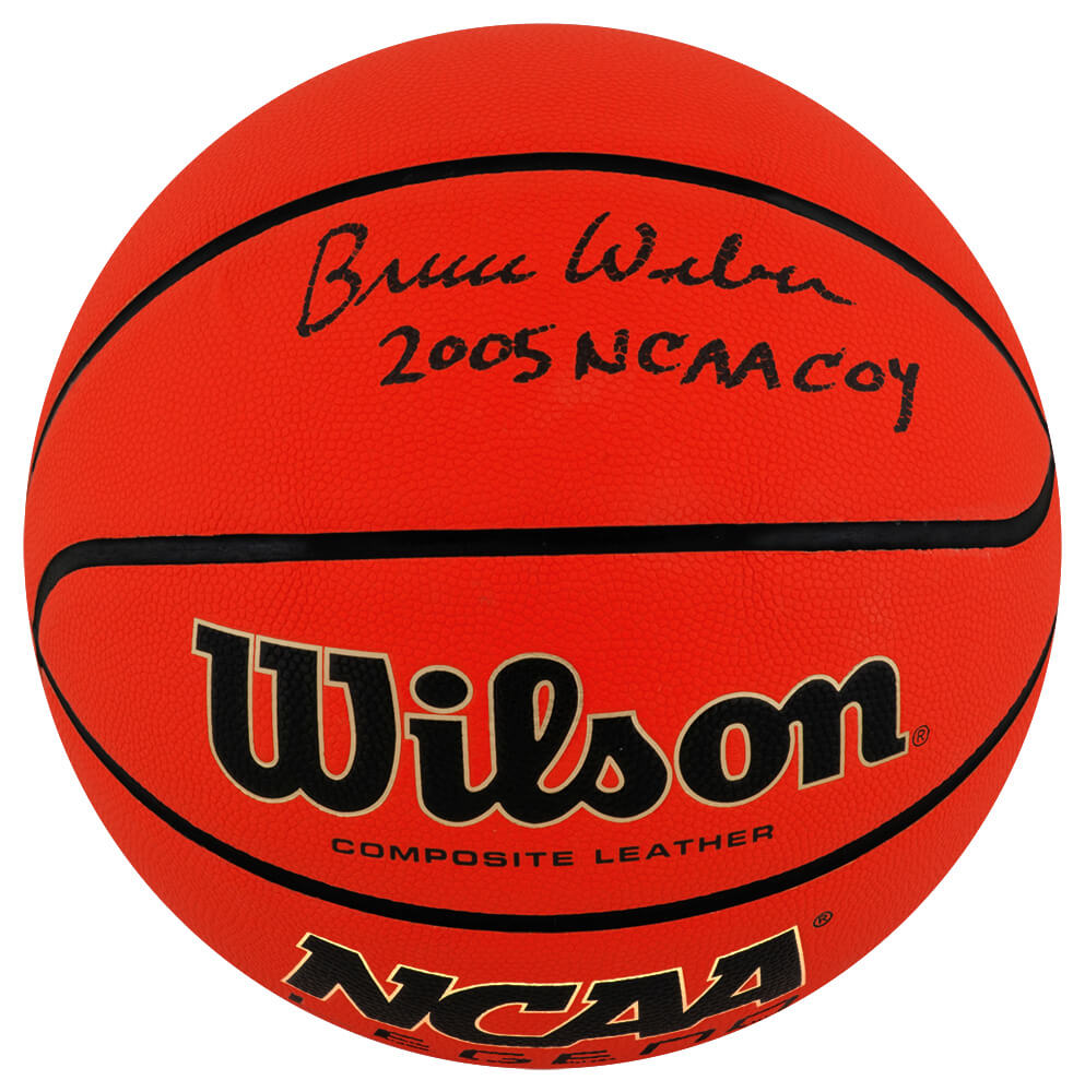 WEBBSK231 Bruce Weber Signed Wilson NCAA Full Size Basketball with 2005 Final 4