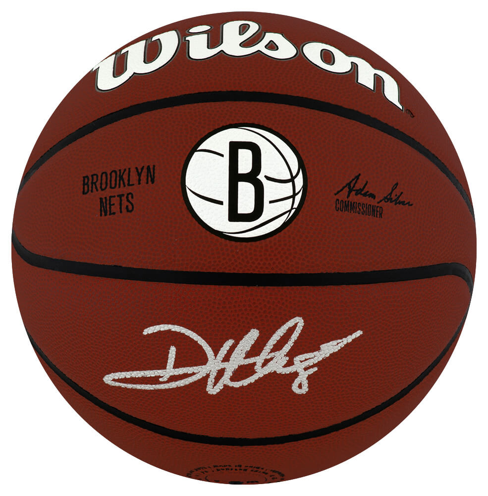 WILBSK285 Deron Williams Signed Brooklyn Nets Logo Wilson Alliance NBA Basketball
