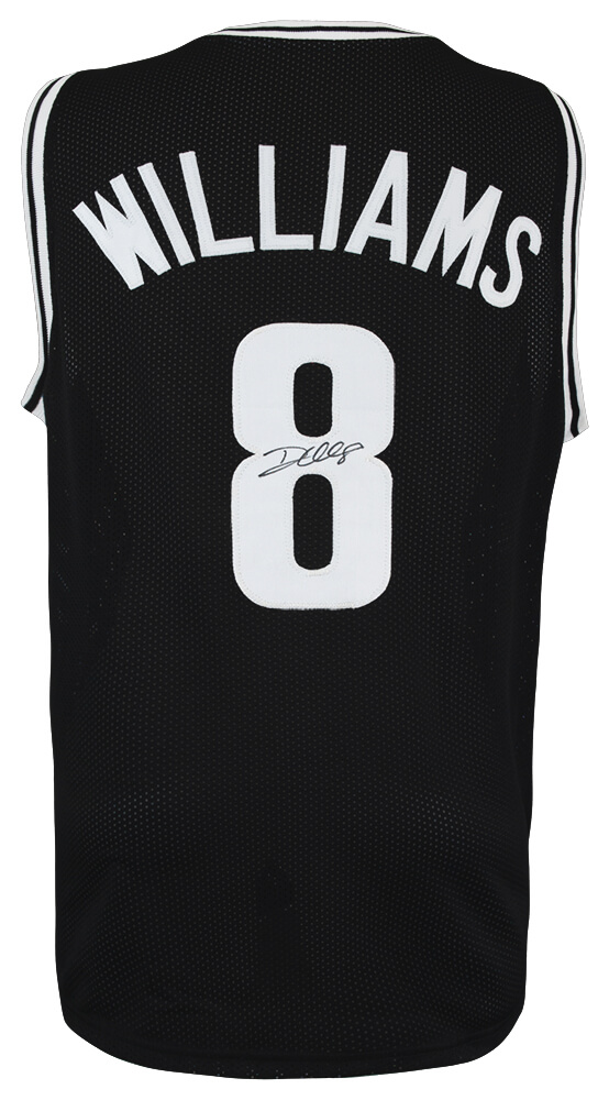 WILJRY243 Deron Williams Signed Black Custom Basketball Jersey