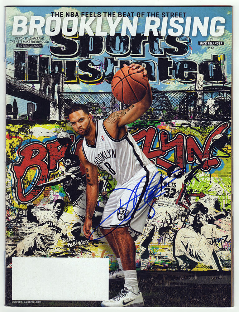 WILMAG201 Deron Williams Signed Brooklyn Nets Sports Illustrated October 15, 2012 Original Magazine - No Label