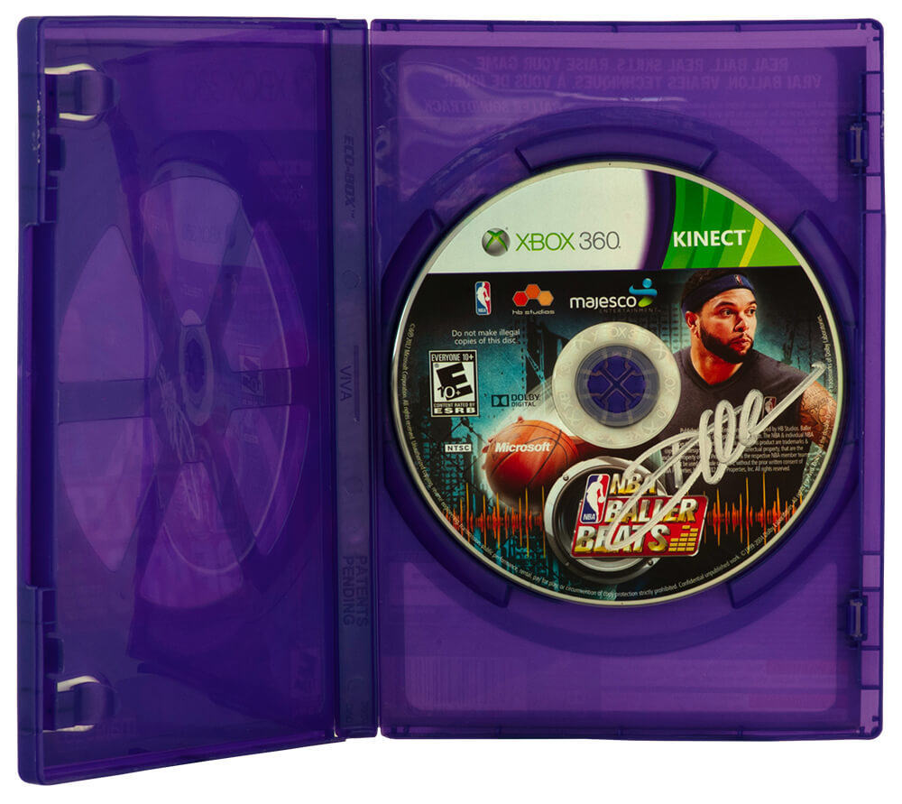 WILOTH201 Deron Williams Signed NBA Baller Beats Xbox 360 Kinect Video Game CD Disc