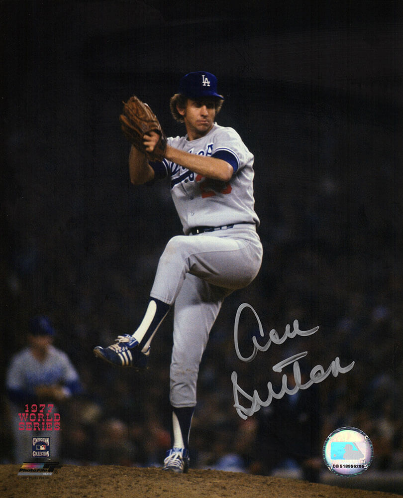 SUT08P111TW 8 x 10 in. Don Sutton Signed Los Angeles Dodgers 1977 World Series Pitching Photo