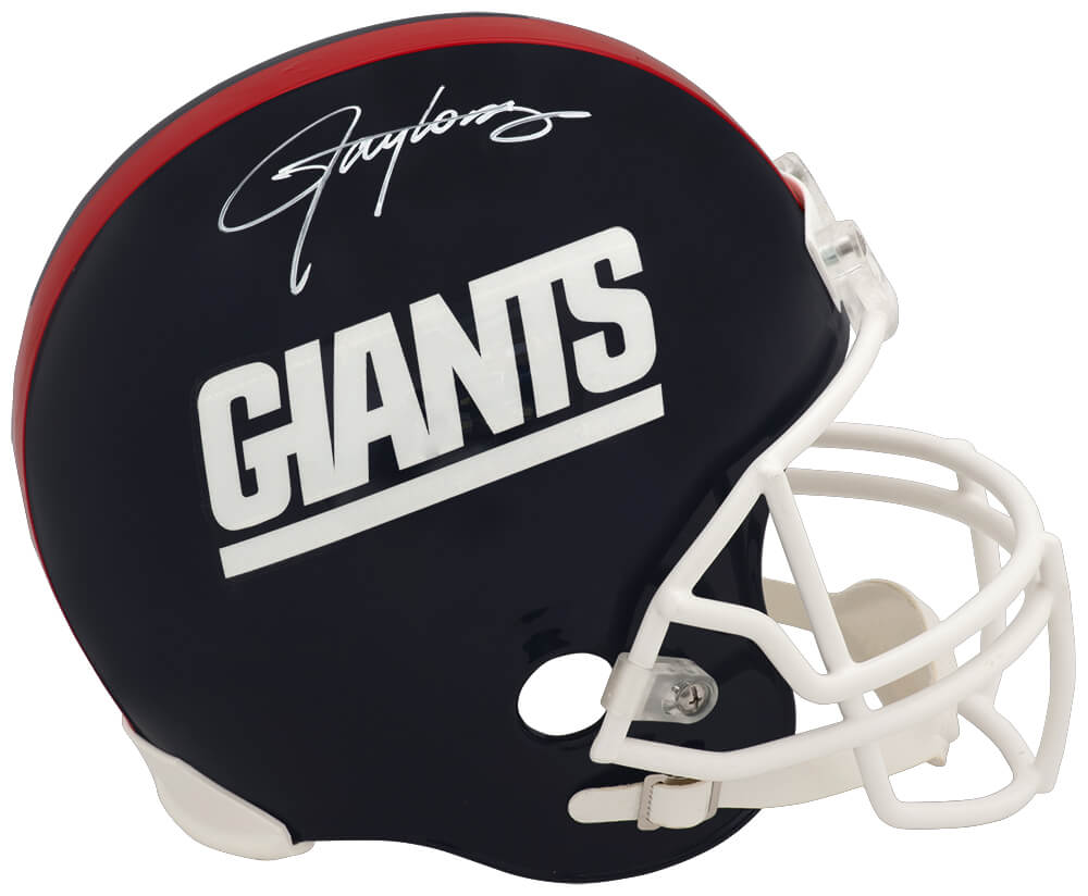 TAYREP362 Lawrence Taylor Signed   York Giants VSR4 Riddell Full Size Replica Helmet