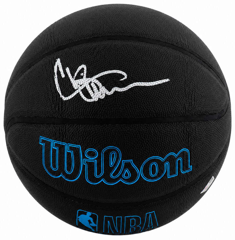 WEBBSK241 Chris Webber Signed Wilson Forge Plus Black Full Size NBA Basketball - Fanatics