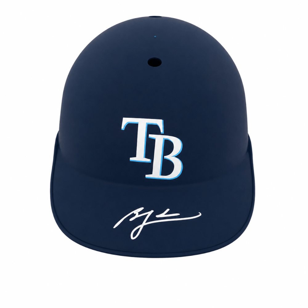 ZOBBTH101 Ben Zobrist Signed Tampa Bay Rays Souvenir Replica Batting Helmet