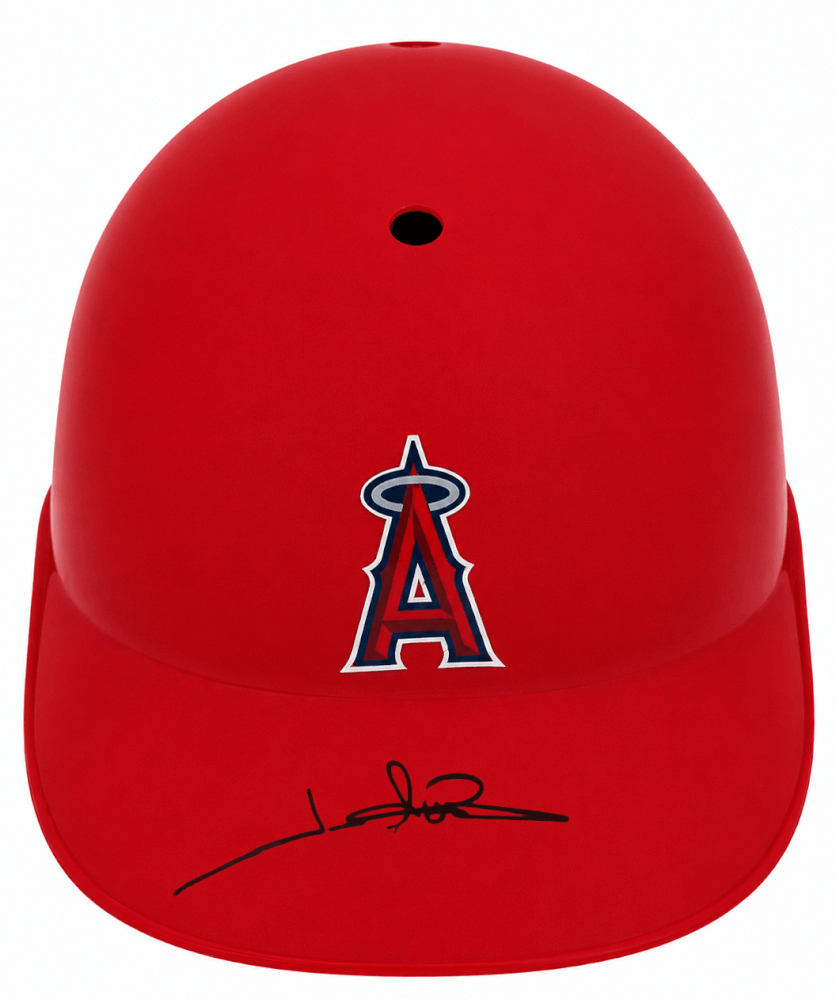 ABBBTH100 Jim Abbott Signed Los Angeles Angels Souvenir Replica Batting Helmet