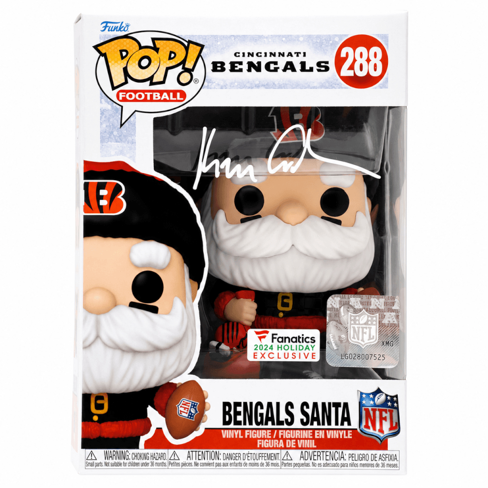 ANDFUN310 Ken Anderson Signed Cincinnati Bengals Santa Funko Pop Doll - No.288