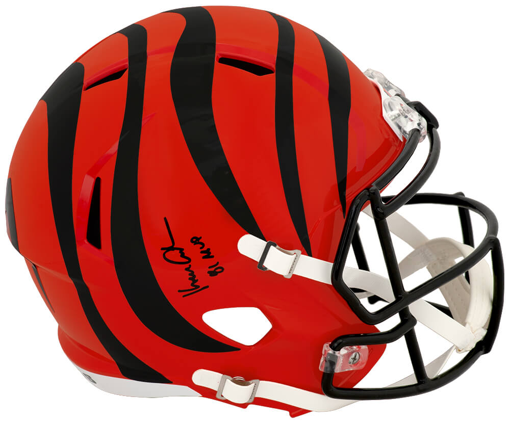 ANDREP331 Ken Anderson Signed Cincinnati Bengals Riddell Full Size Speed Replica Helmet with 81 MVP