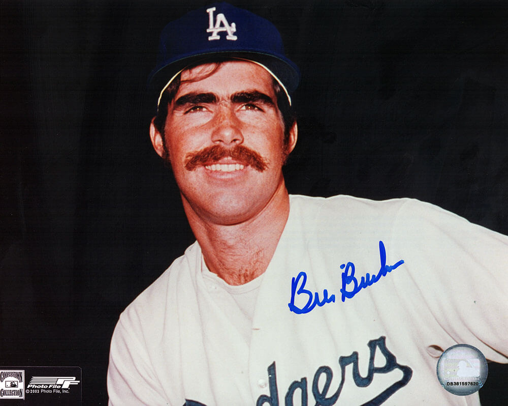 BUC08P104TW 8 x 10 in. Bill Buckner Signed Los Angeles Dodgers Closeup Pose Photo