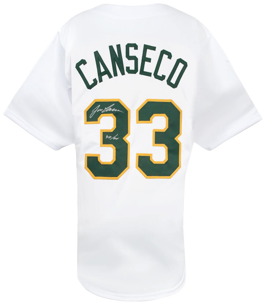 CANJRY108 Jose Canseco Signed White Custom Baseball Jersey with 40-40