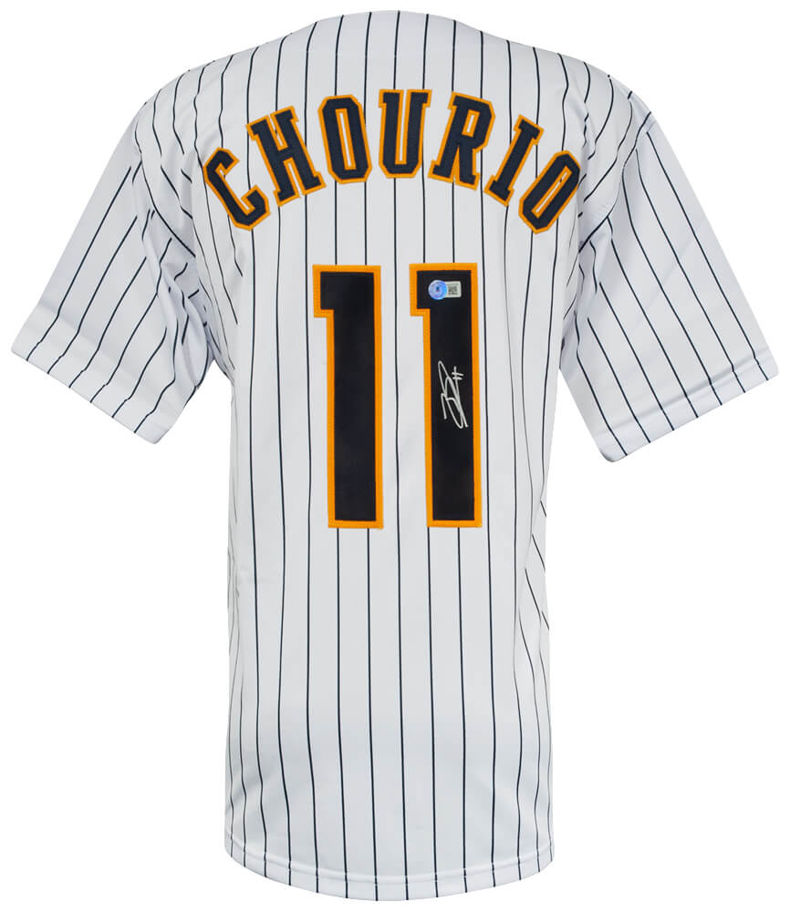 CHOJRY101 Jackson Chourio Signed White Custom Baseball Jersey - Beckett COA