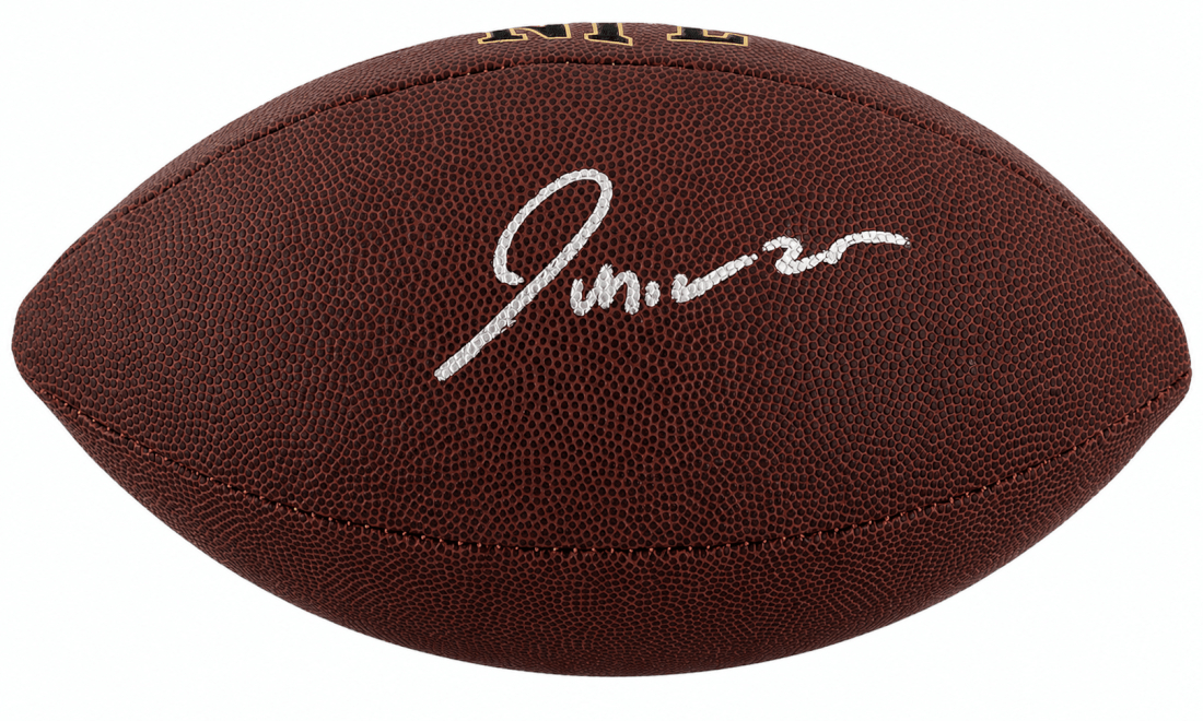COLFTB301 Junior Colson Signed Wilson Super Grip Full Size NFL Football
