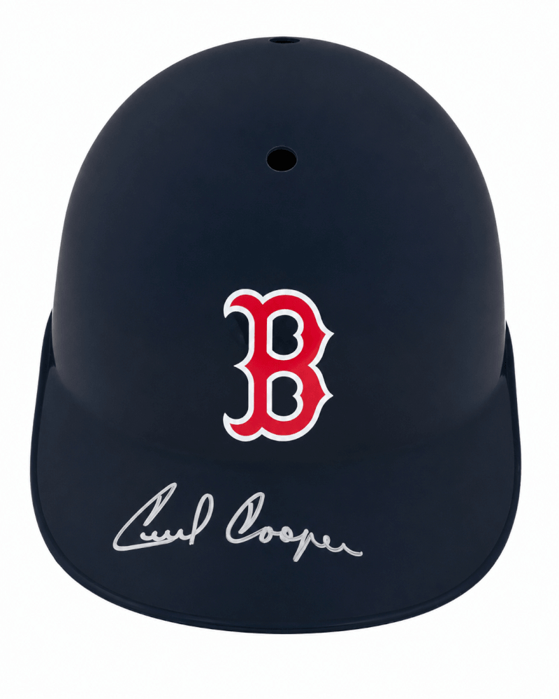 COOBTH101 Cecil Cooper Signed Boston Red Sox Souvenir Replica Batting Helmet