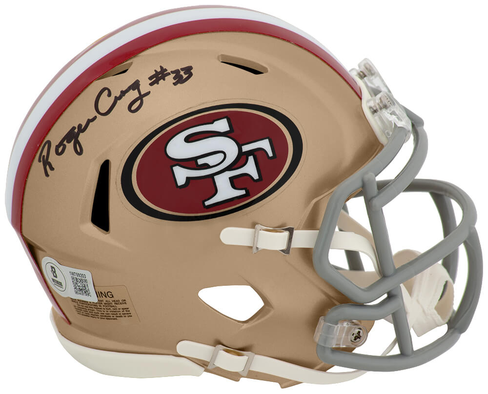CRAMIN302 Roger Craig Signed San Francisco 49ers Riddell Speed Mini Helmet - Beckett