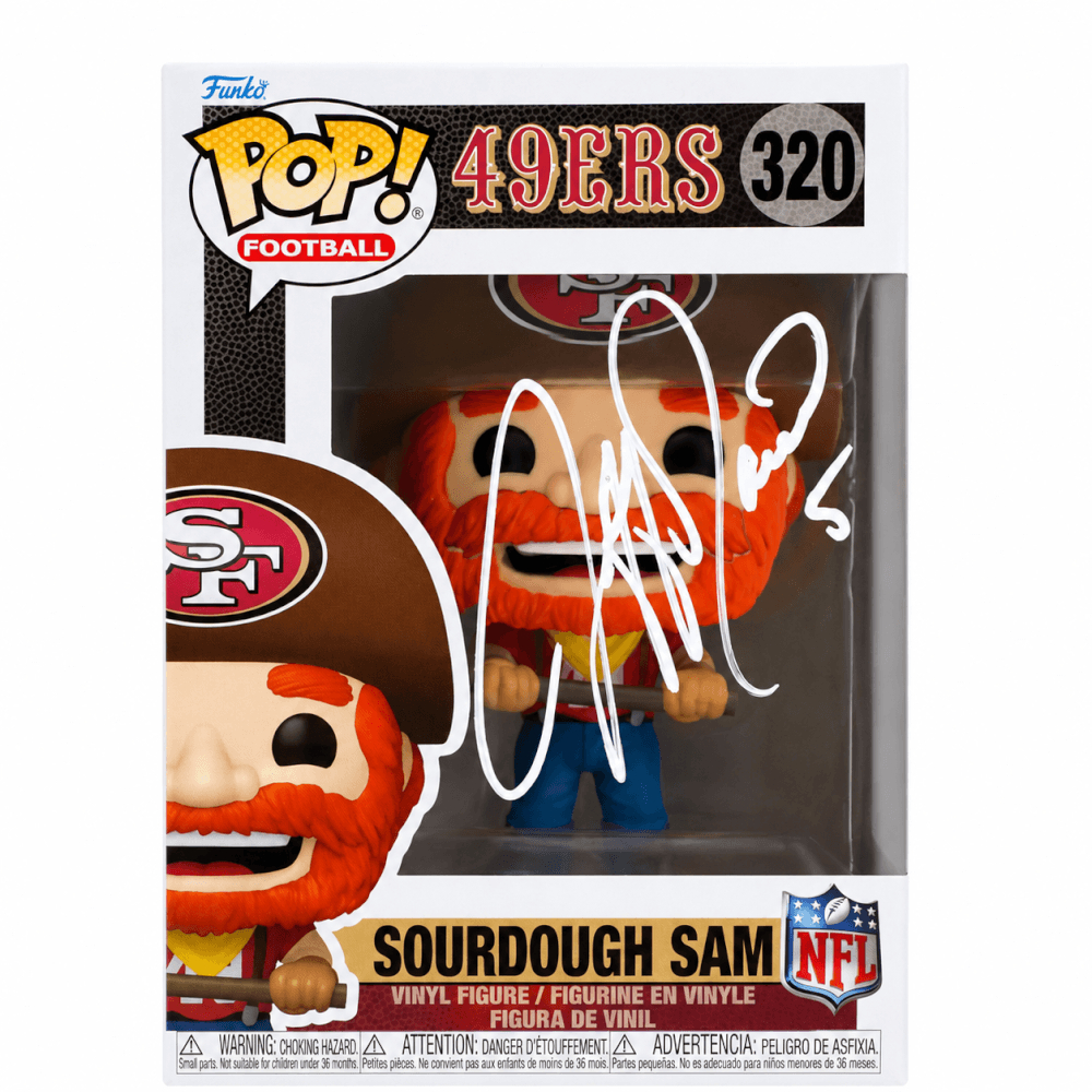 GARFUN300 Jeff Garcia Signed San Francisco 49ers Sourdough Sam Mascot Funko Pop Doll - No.320