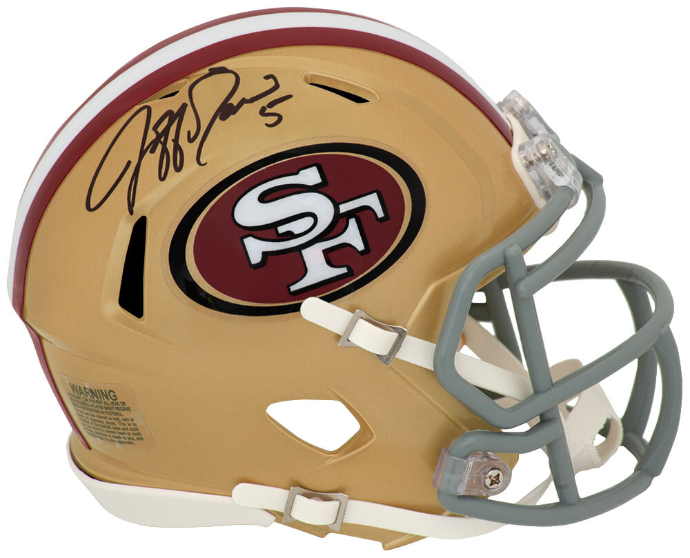 GARMIN320 Jeff Garcia Signed San Francisco 49ers Riddell Speed Mini Helmet