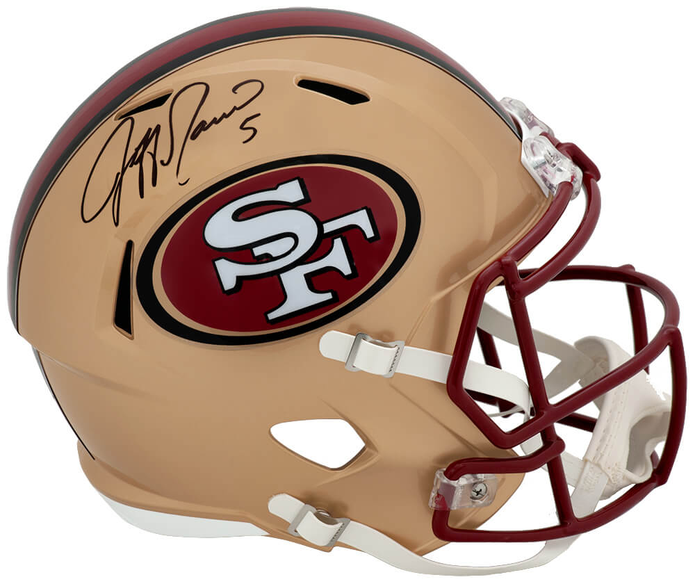 GARREP320 Jeff Garcia Signed San Francisco 49ers Riddell Full Size Speed Replica Helmet