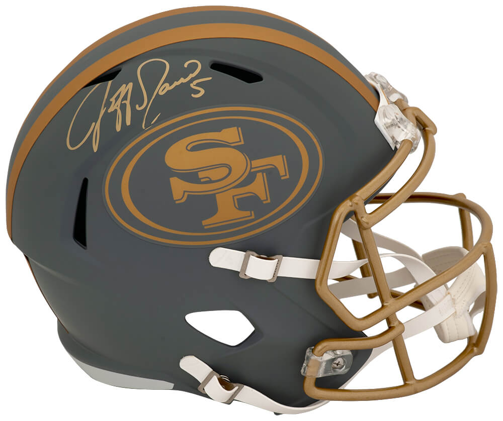 GARREP322 Jeff Garcia Signed San Francisco 49ers Slate Riddell Full Size Speed Replica Helmet