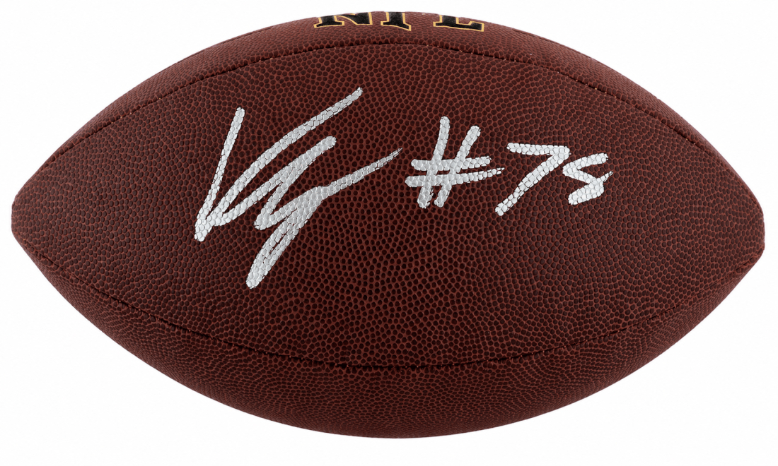 GRAFTB341 Kenneth Grant Signed Wilson Super Grip Full Size NFL Football