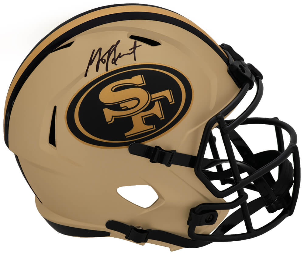 HEAREP302 Garrison Hearst Signed San Francisco 49ers Rave Riddell Full Size Speed Replica Helmet