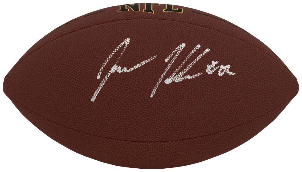 KELFTB331 Jason Kelce Signed Wilson Super Grip Full Size NFL Football