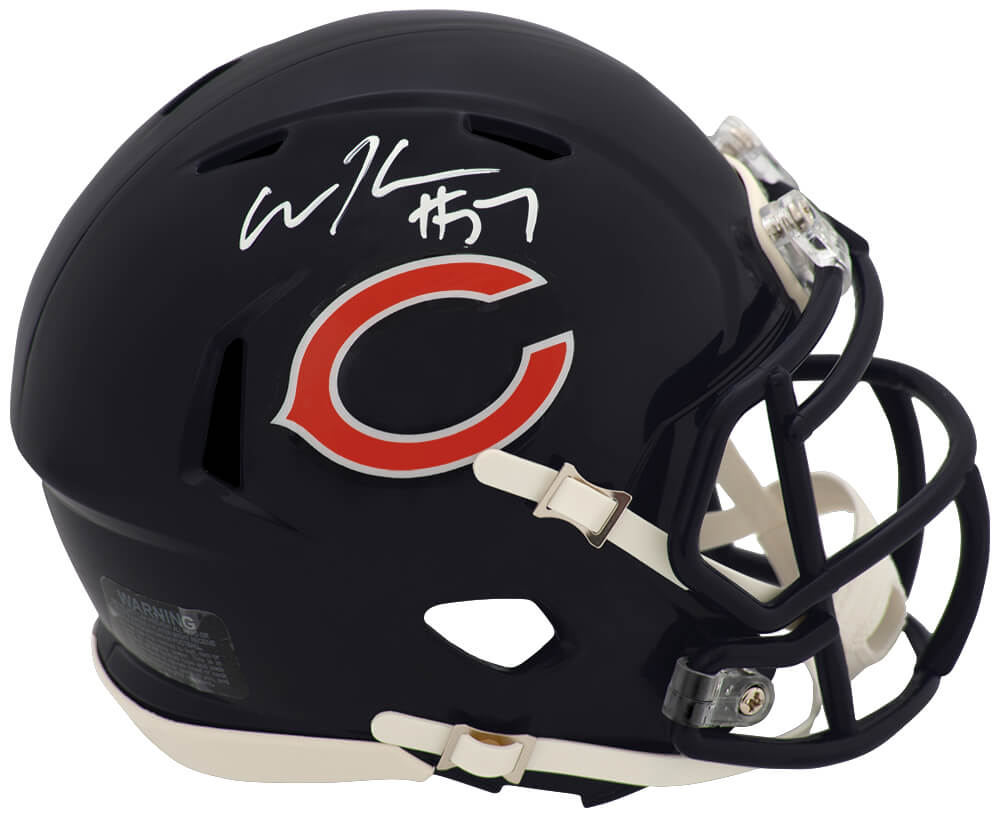 KREMIN300 Olin Kreutz Signed Chicago Bears Riddell Speed Mini Helmet