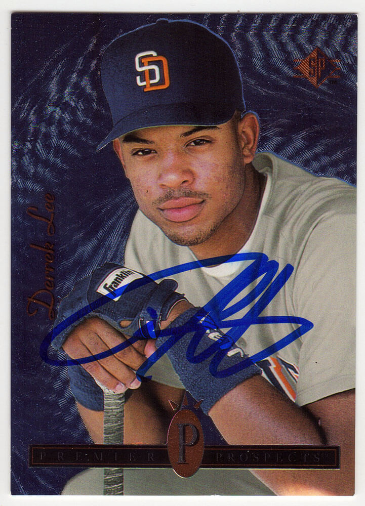 LEECAR110 Derrek Lee Signed San Diego Padres 1994 SP Foil Rookie Baseball Card - No.10
