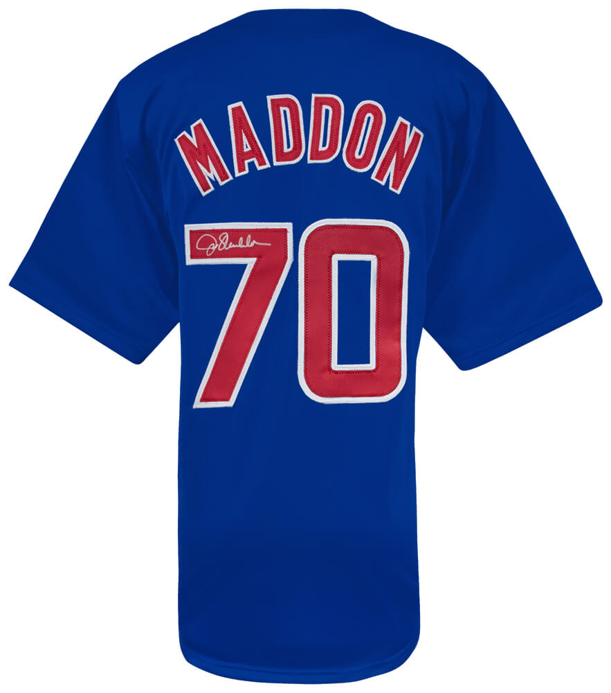 MADJRY116 Joe Maddon Signed Blue Custom Baseball Jersey