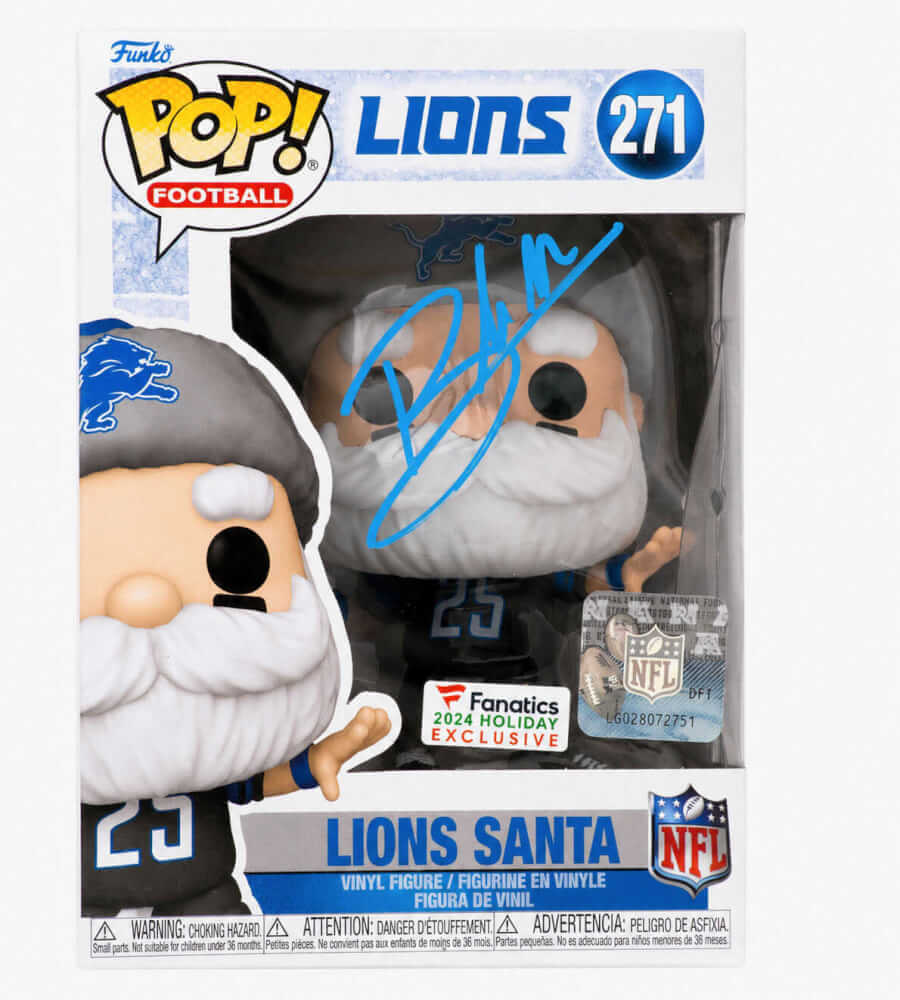 MILFUN300 Blake Miller Signed Detroit Lions Santa Funko Pop Doll - No.271