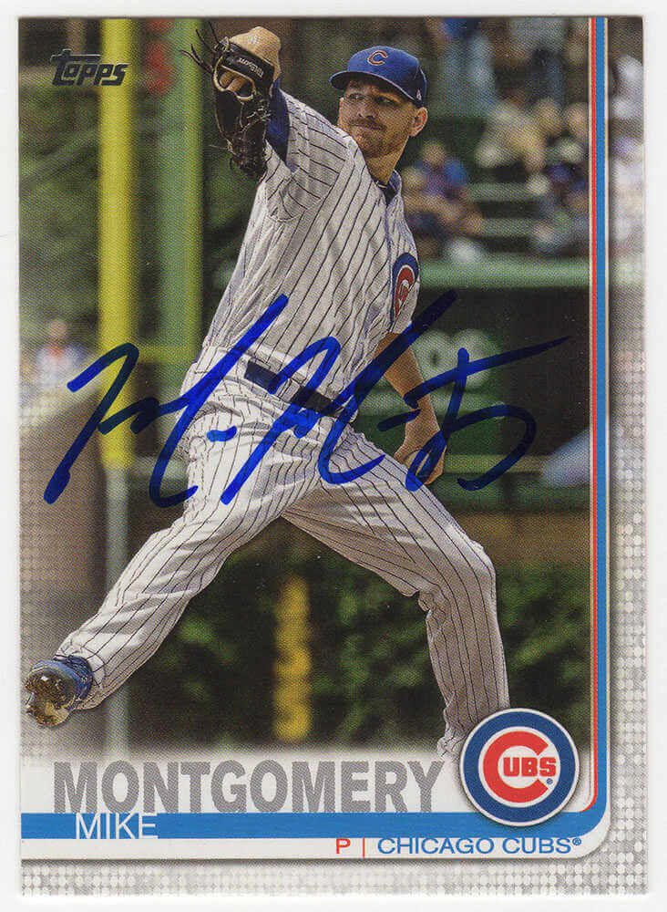MONCAR100 Mike Montgomery Signed Chicago Cubs 2019 Topps Baseball Card - No.502
