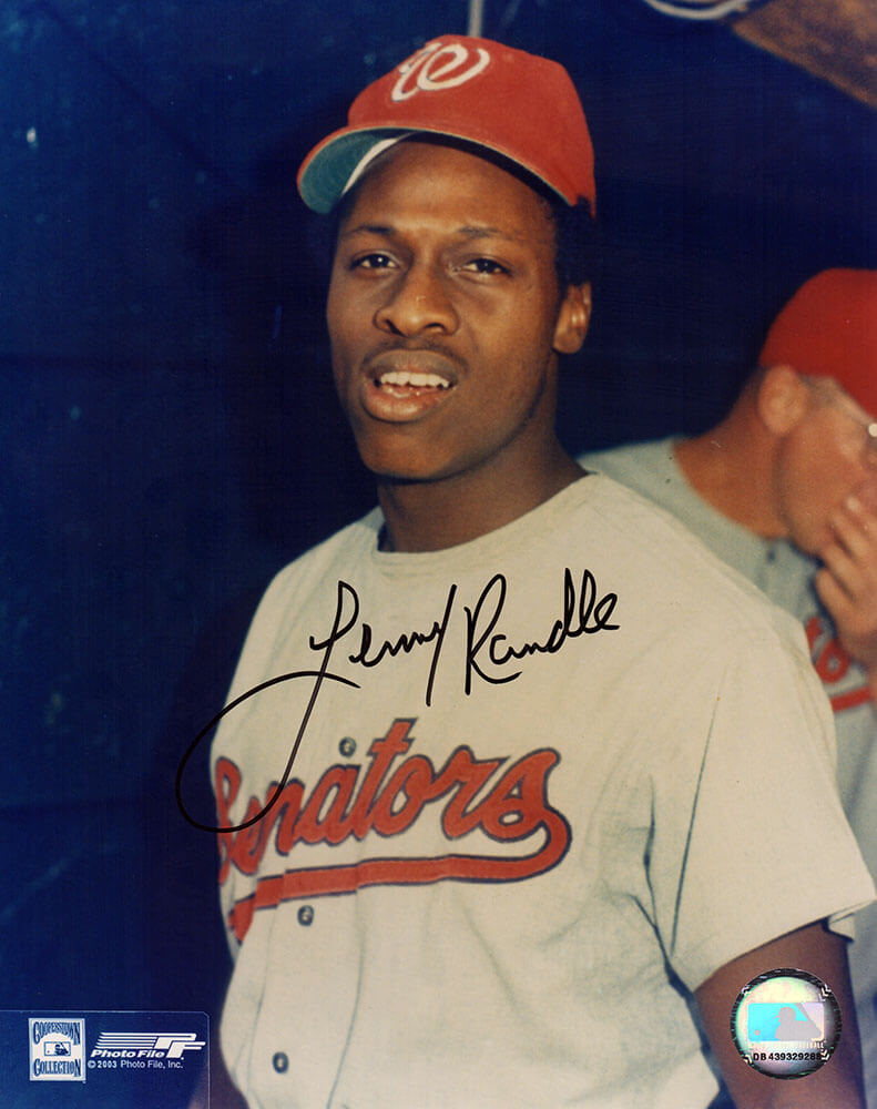 RAN08P100TW 8 x 10 in. Lenny Randle Signed Washington Senators Standing Pose Photo