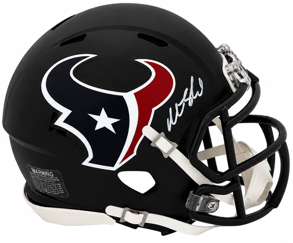 SCHMIN320 Matt Schaub Signed Houston Texans Riddell Speed Mini Helmet