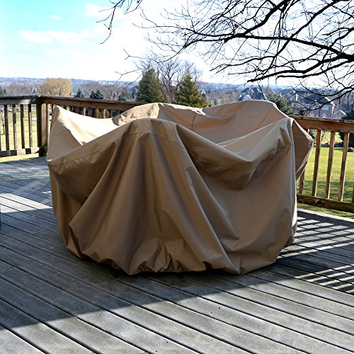 Picture of Blue Wave NU5542 All-Weather Protective Cover for 48 in. Round Table & Chairs with Umbrella Hole