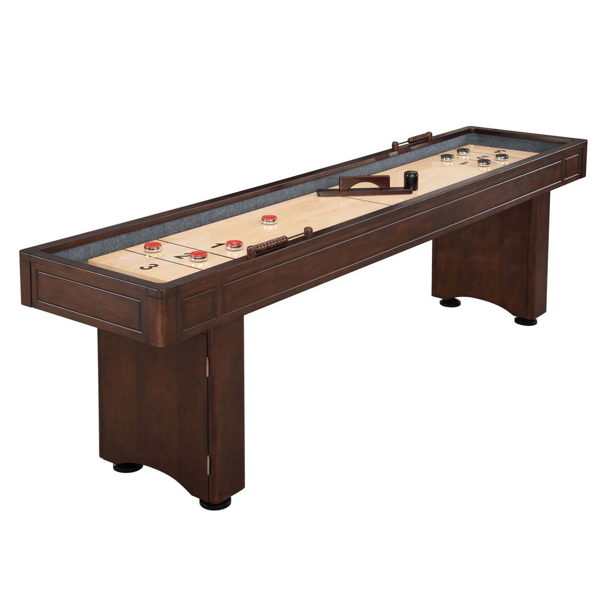 Picture of Blue Wave BG1209BP 9 ft. Austin Shuffleboard Table with Bowling Pin Set