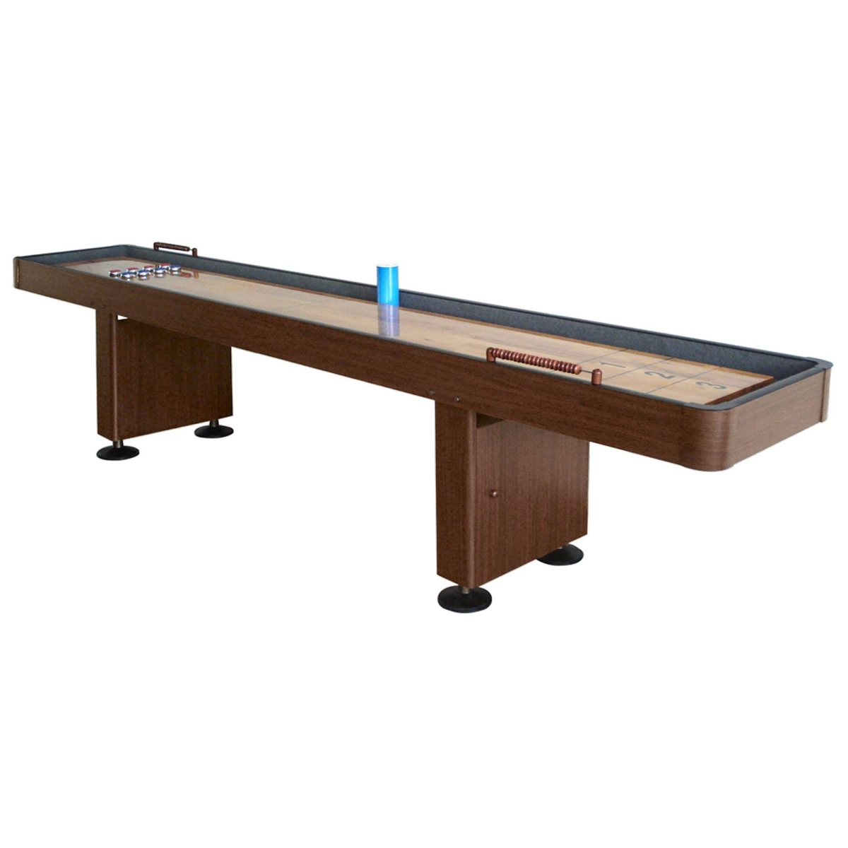 Picture of Blue Wave BG1205 9 ft. Challenger Shuffleboard Table&#44; Walnut