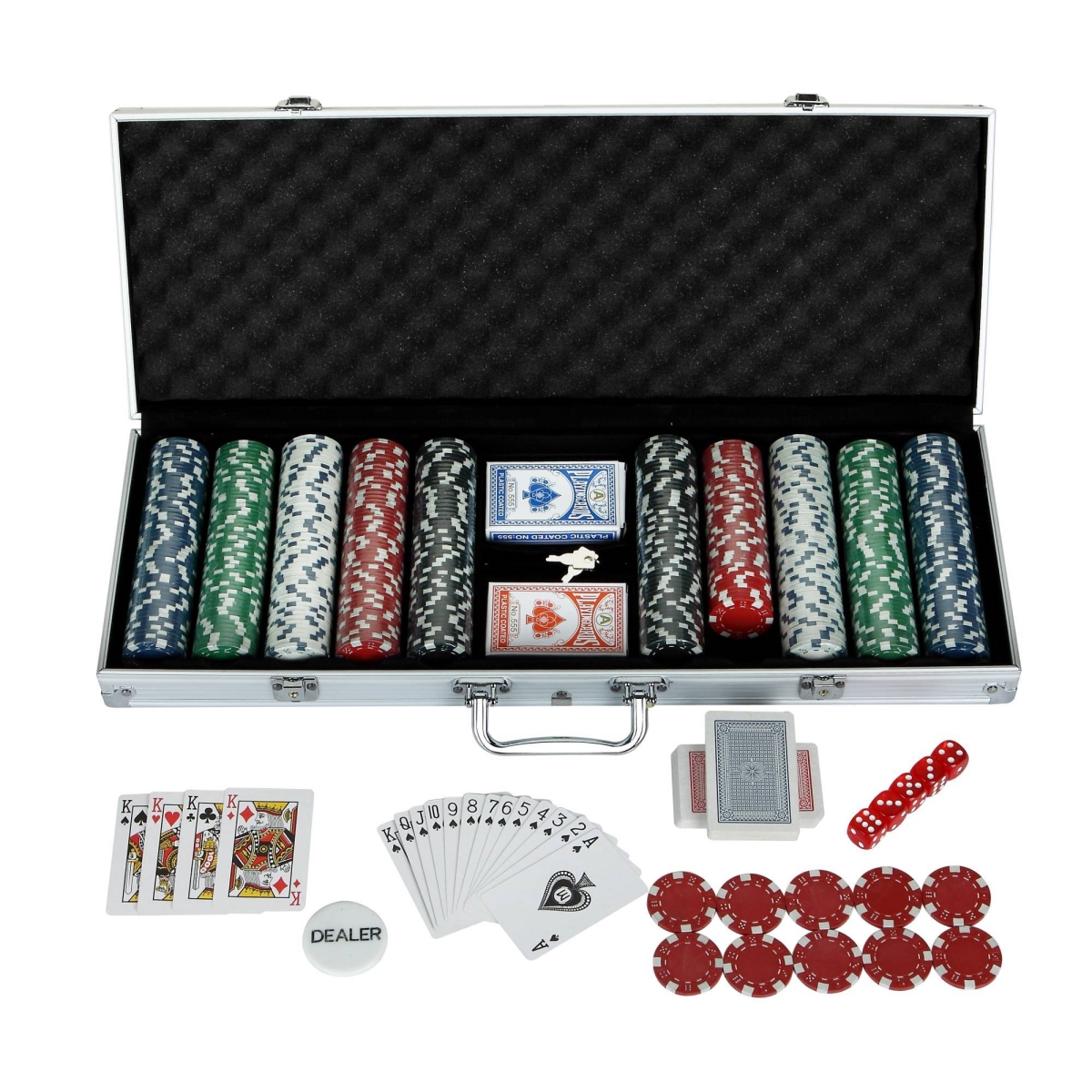 Picture of Blue Wave NG2367 Monte Carlo Poker Set&#44; Multi - 500 Piece