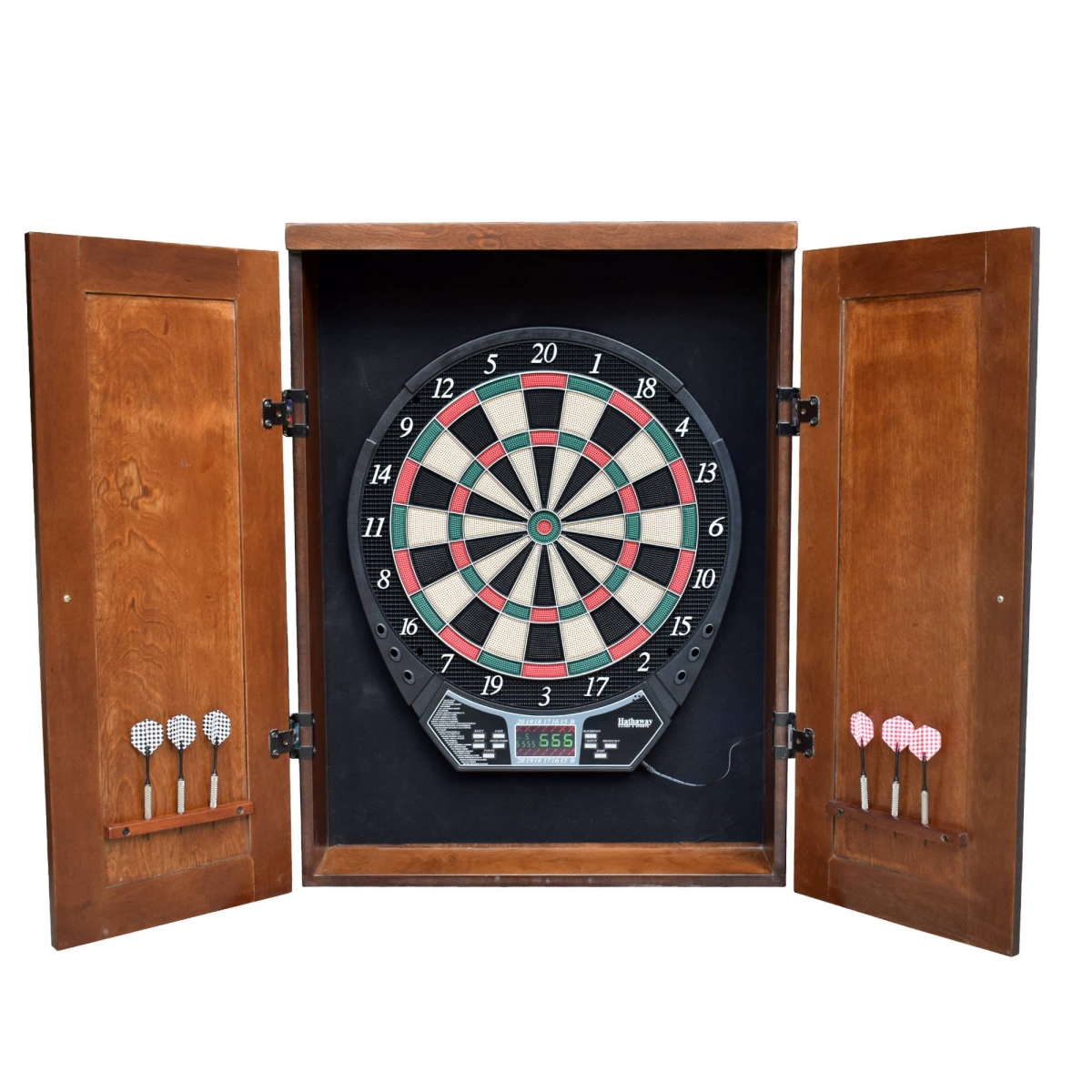 Picture of Blue Wave NG5004 Brookline Electronic Dartboard & Cabinet Set