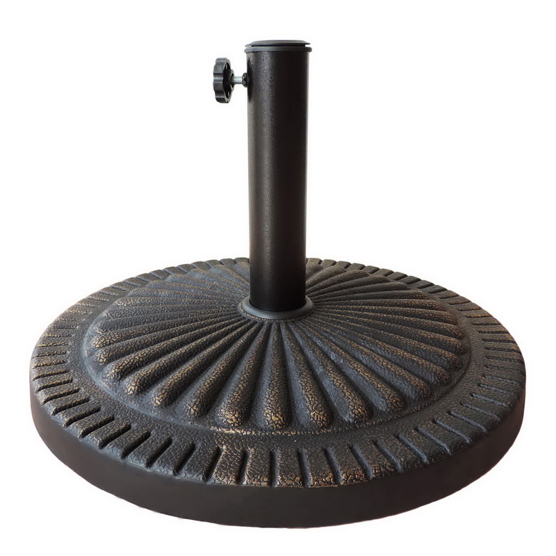 31 lbs Weather Resistant Bronze Polyresin Umbrella Base