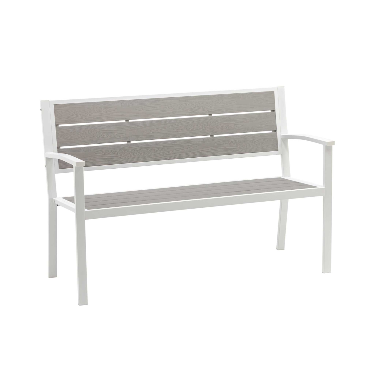 Picture of Blue Wave NU6825 EZ-Care Steel Frame Patio Bench&#44; Slate Gray - 33.86 x 21.25 x 50.39 in.