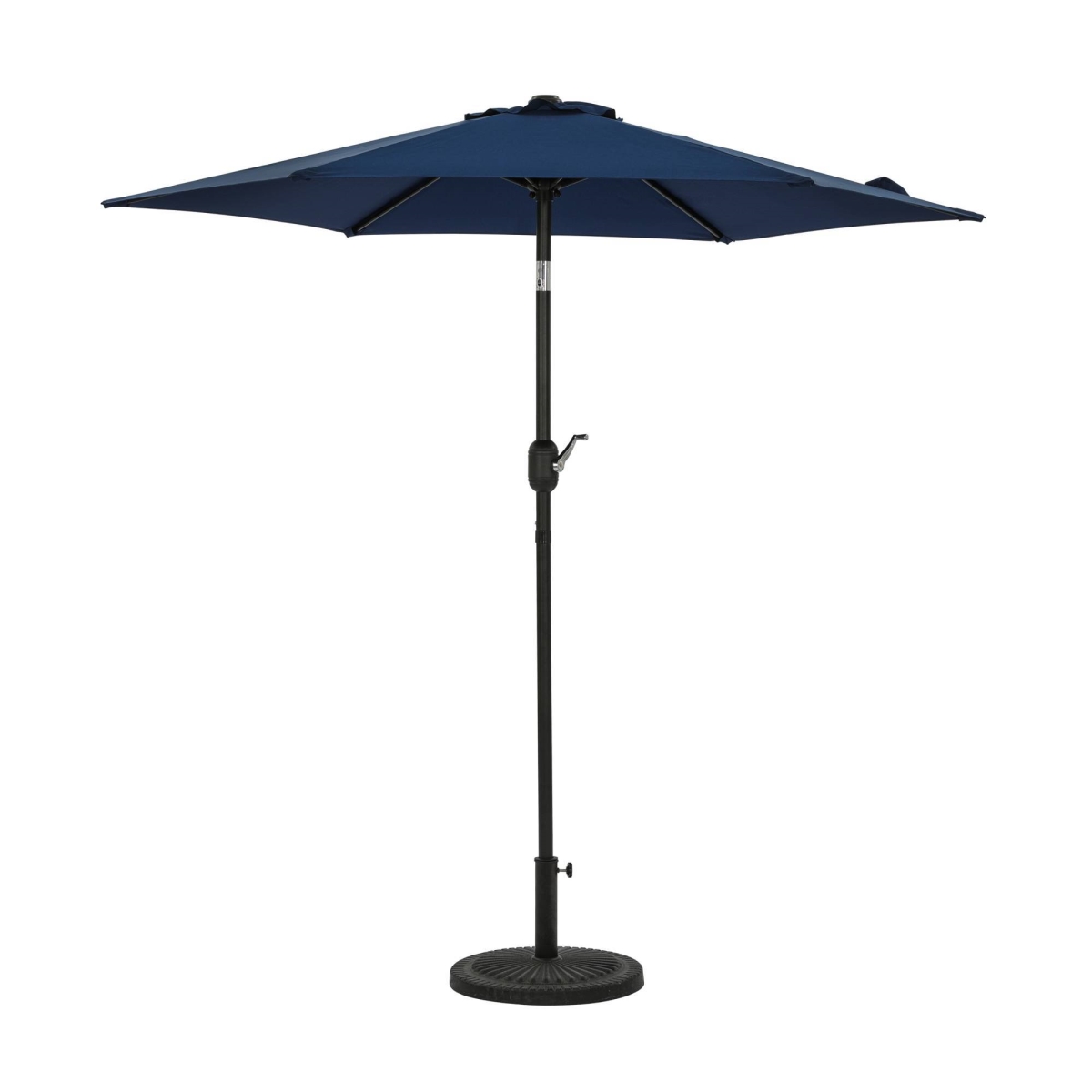 7.5 ft. Bistro Polyester Hexagon Market Umbrella, Navy Blue