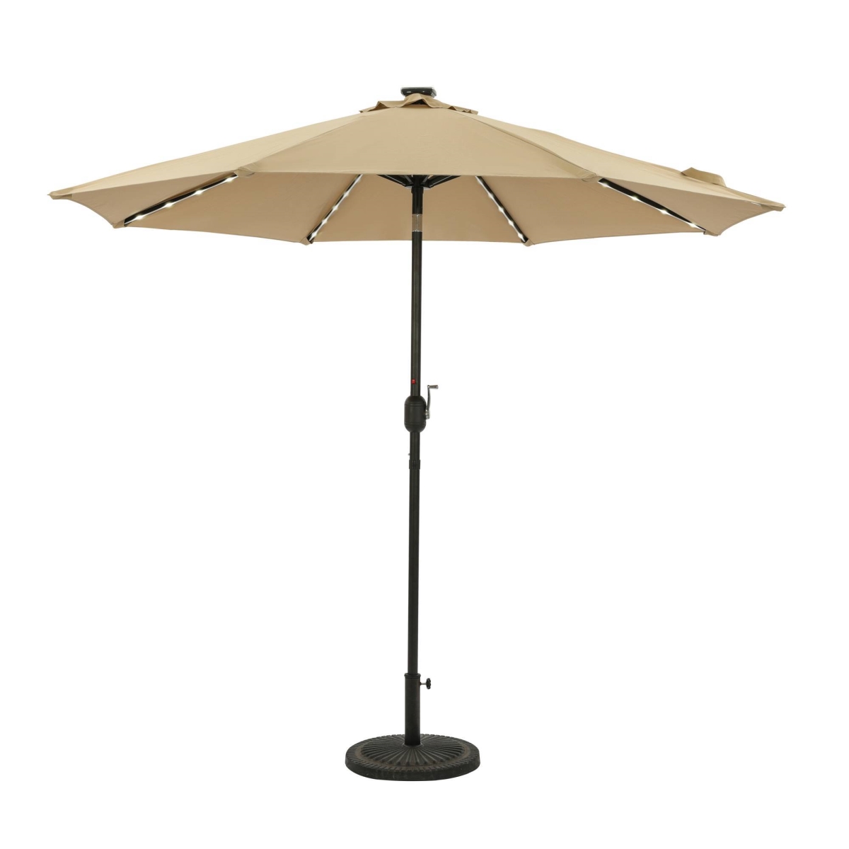Picture of Blue Wave NU6848 9 ft. Mirage II Fiesta Octagonal Breez-Tex Market Umbrella with LED Tube Lights&#44; Champagne