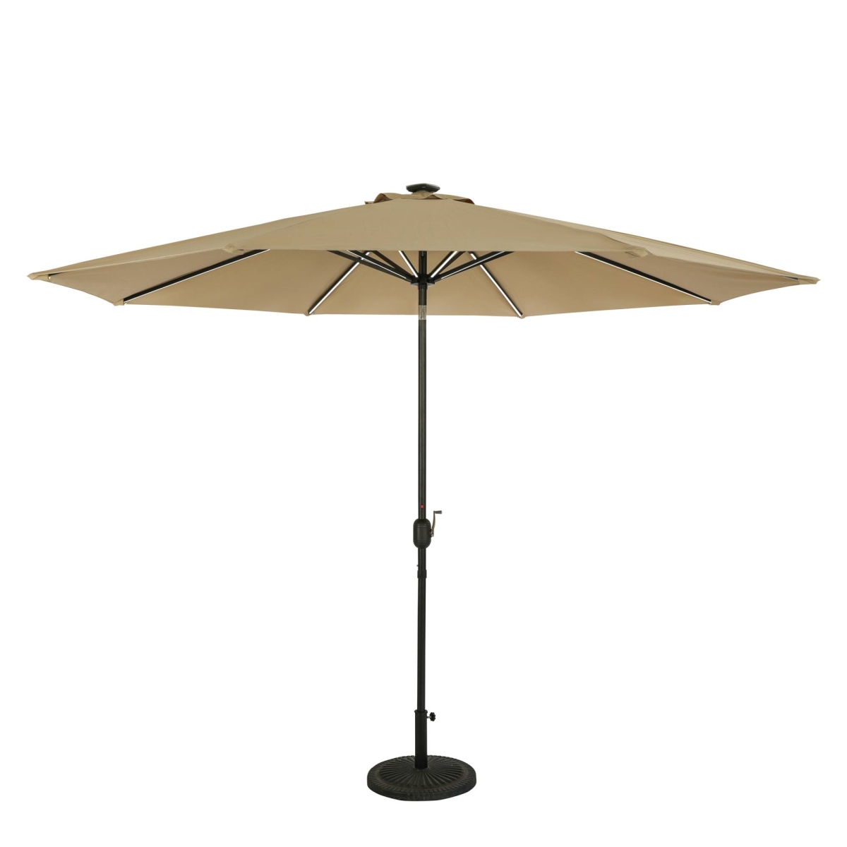 Picture of Blue Wave NU6855 11 ft. Calypso II Fiesta Octagonal Market Umbrella with Solar LED Strip Lights&#44; Champagne - Breez-Tex