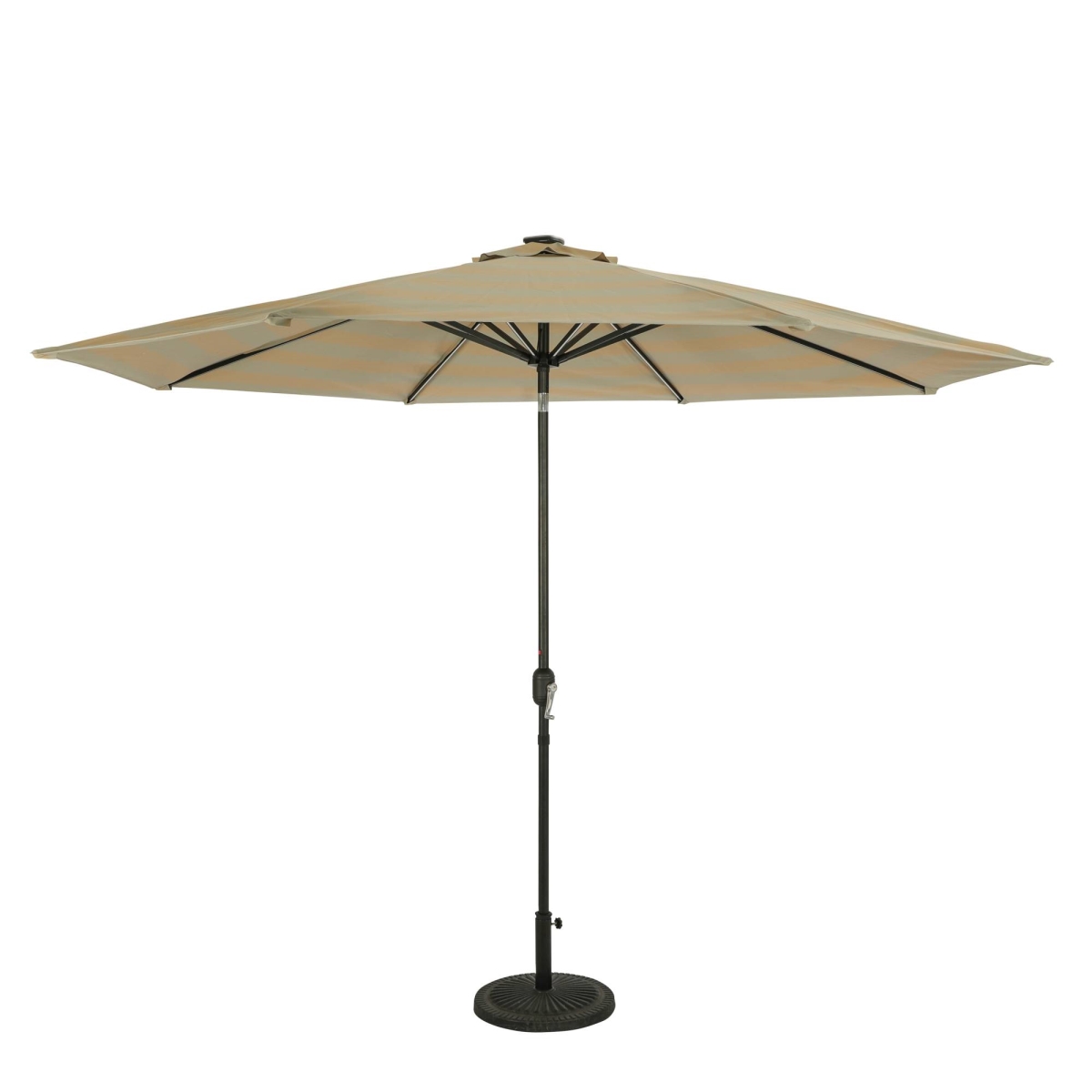 Picture of Blue Wave NU6857 11 ft. Calypso II Fiesta Octagonal Market Umbrella with Solar LED Strip Lights&#44; Champagne - Breez-Tex