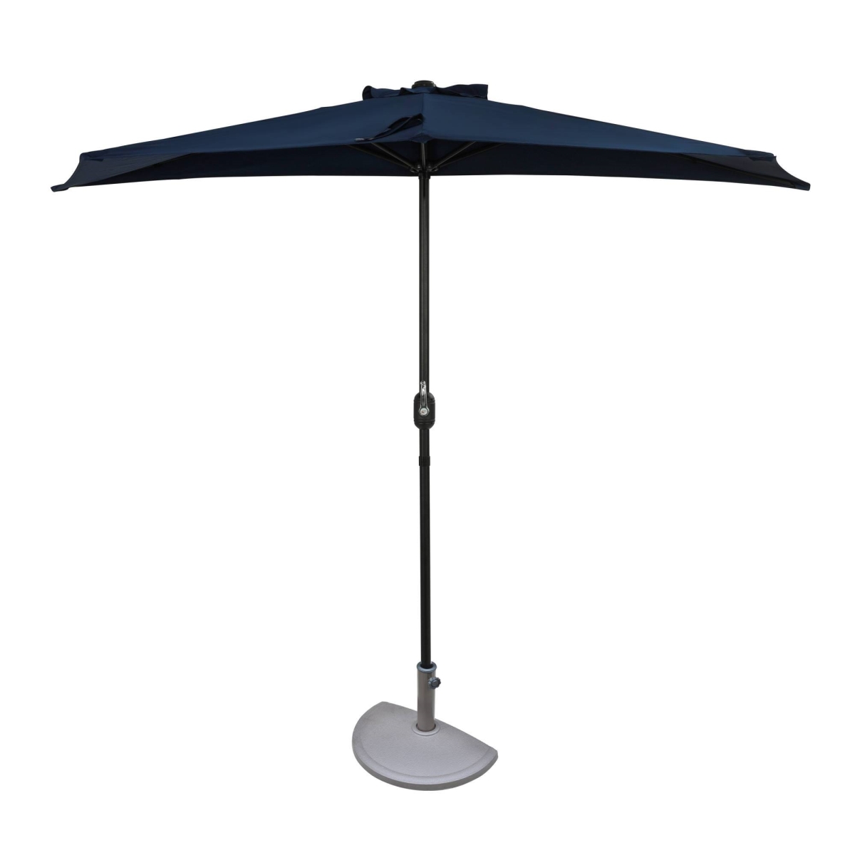 9 ft. Polyester Lanai Half-Umbrella - Navy Blue